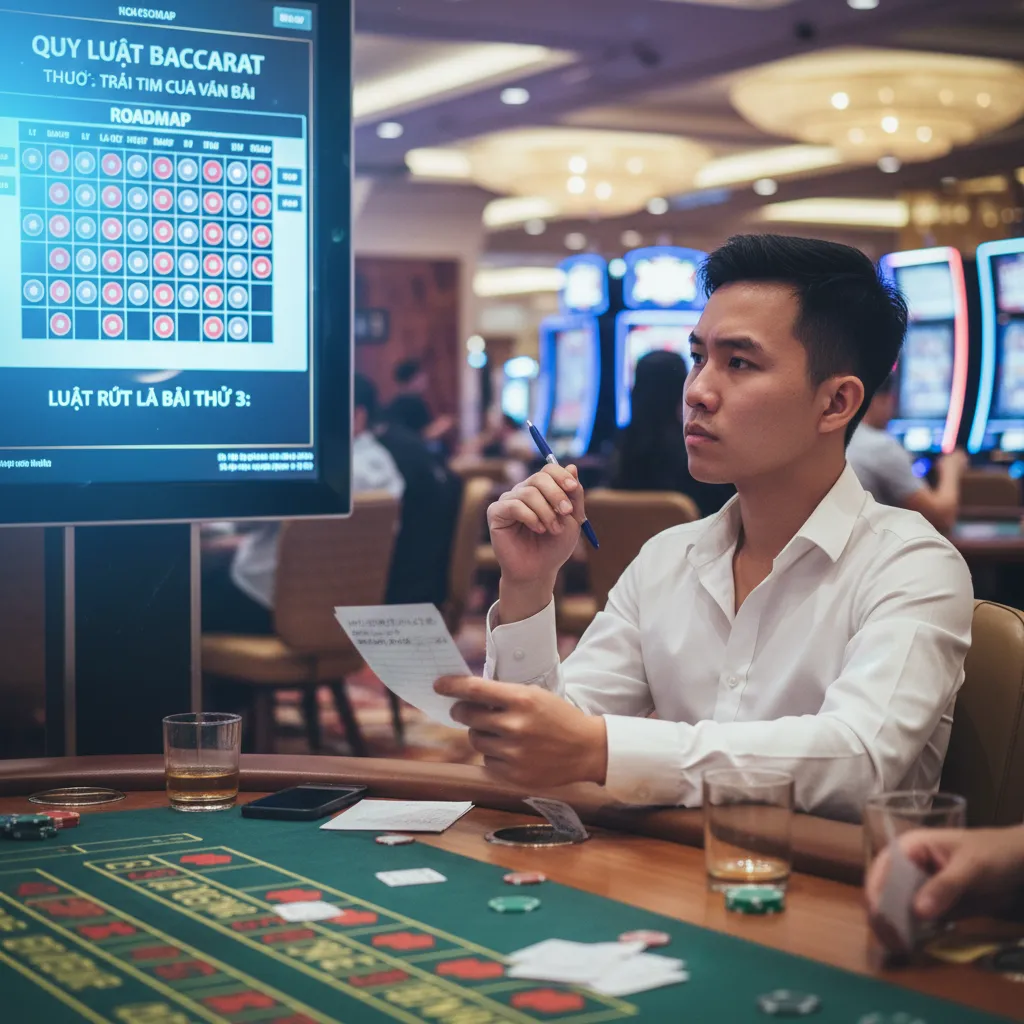 Bảng quy tắc rút lá bài thứ 3 trong Baccarat