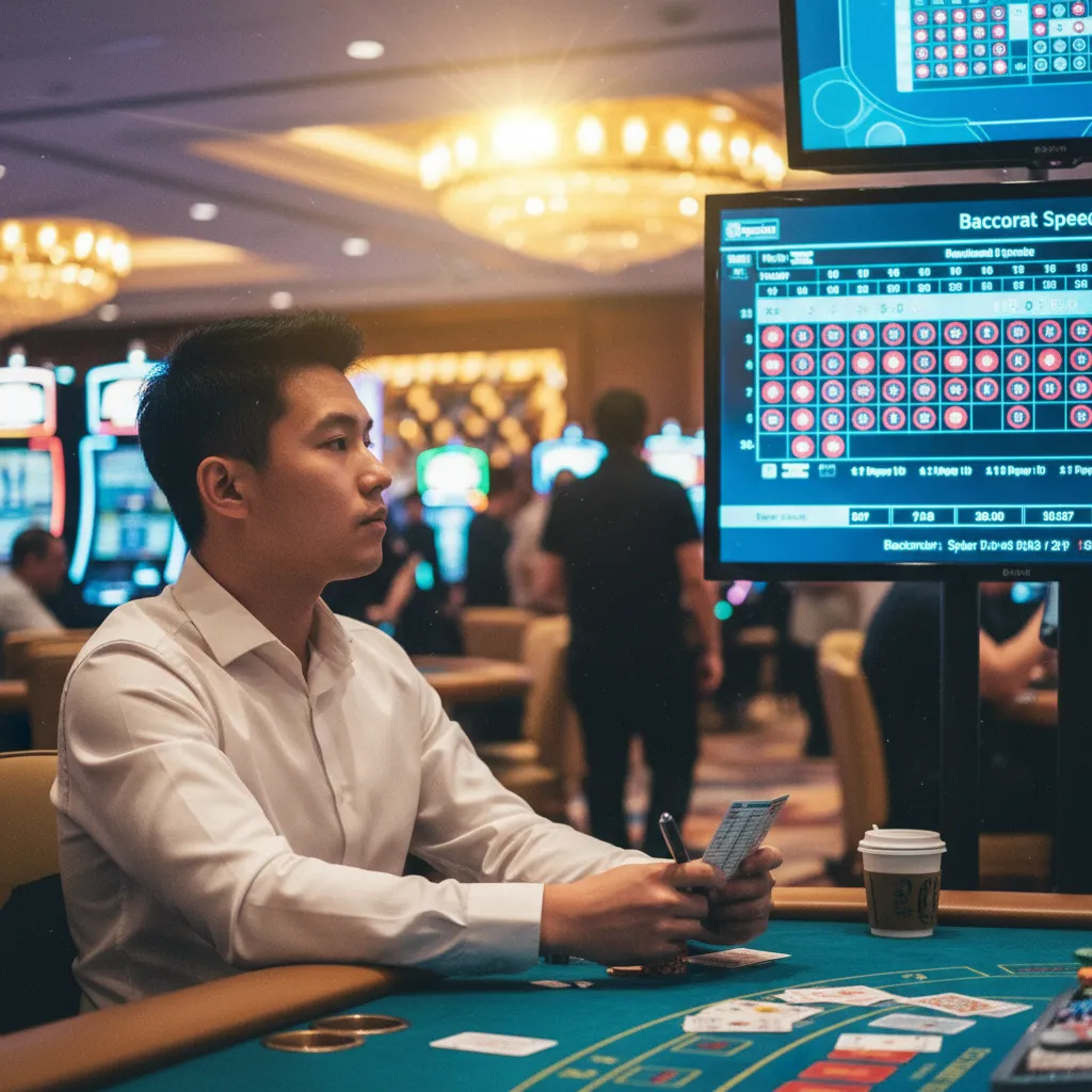 Giao diện một bàn cược Baccarat Speed với thời gian cược ngắn ngủi